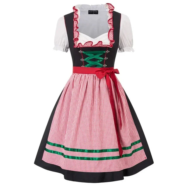 Oktoberfest Jurk Met Veterdetail En Traditionele Feestuitstraling