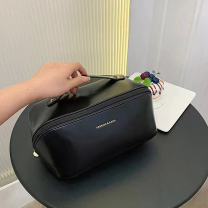 Luxe Beautycase van PU-Leer met Meerdere Opbergvakken