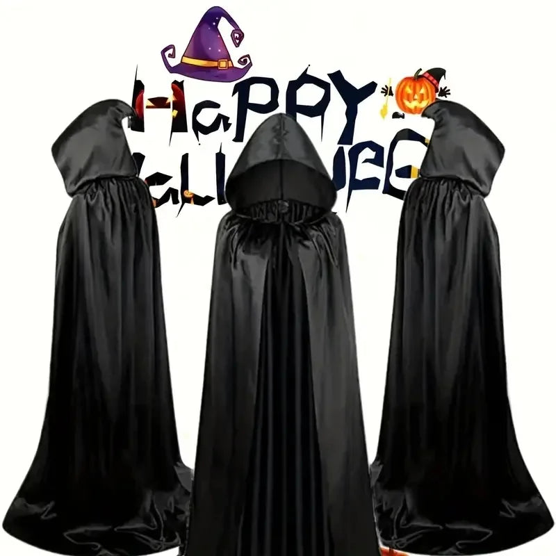 Lange Halloween Cape met Capuchon – Unisex Cosplay Kostuum