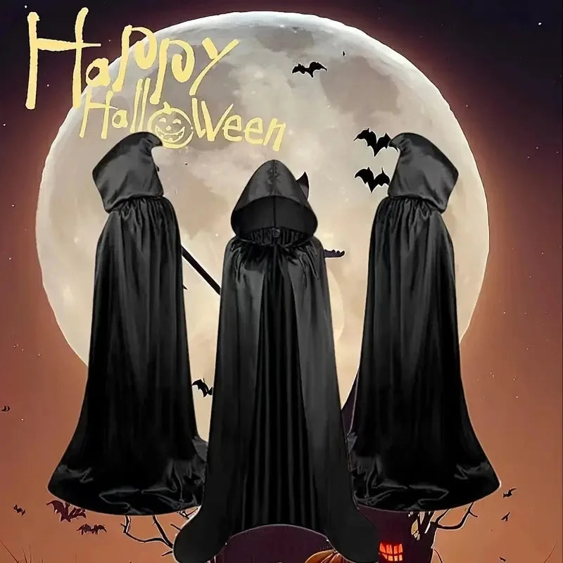 Lange Halloween Cape met Capuchon – Unisex Cosplay Kostuum