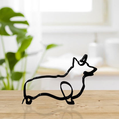 Hondensculptuur Met Minimalistische Vorm En Dagelijkse Decoratieve Stijl