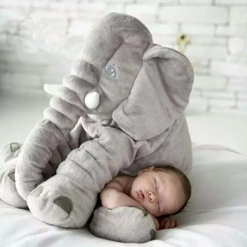 Olifant Knuffelkussen Voor Baby's En Peuters Met Zachte Ondersteuning