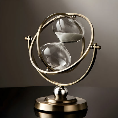 Decoratieve Zandloper Met Luxe Metalen Frame