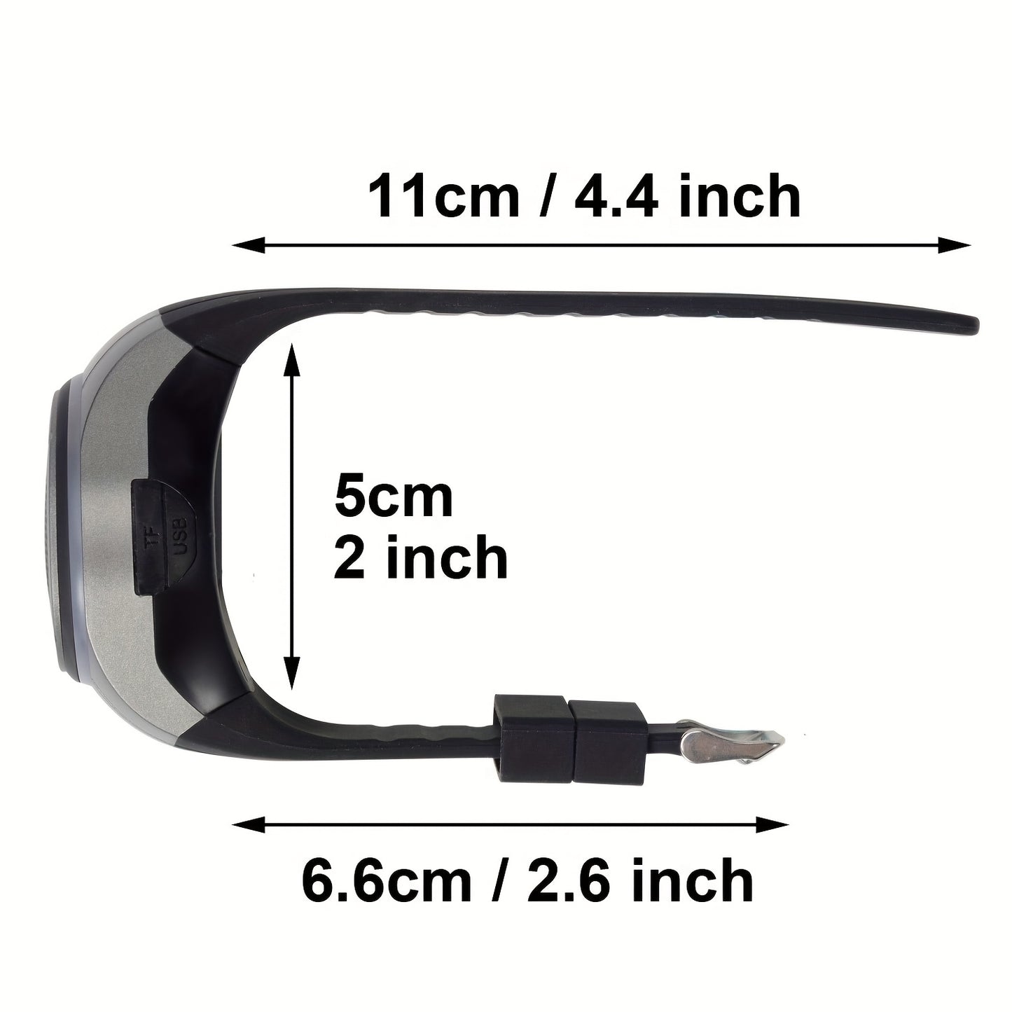 Draagbare Draadloze Speaker Horloge – Clip-on Mini Speaker met Microfoon, MP3, TWS & RGB