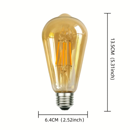 AmberGlow LED-buizen – Set van 2 Vintage Decorlampen
