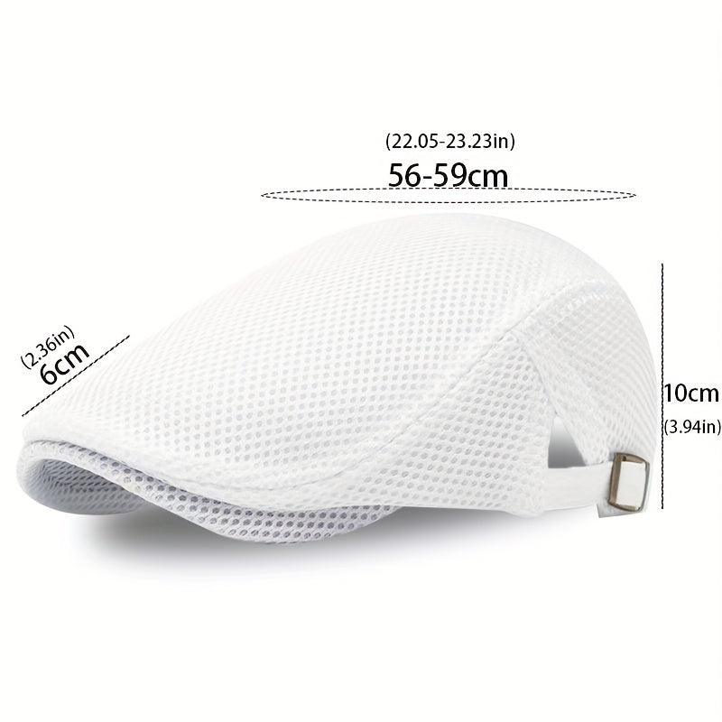 Modieuze Ademende Mesh Newsboy Cap
