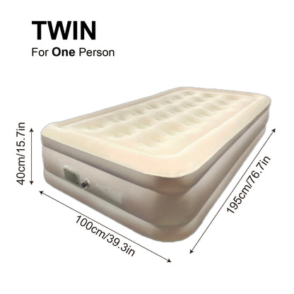Luchtbed met Geïntegreerde Elektrische Pomp – Stevig PVC Matras voor Binnen en Buiten
