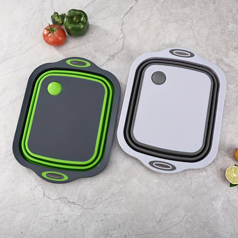 Opvouwbare Waskom met Snijplankfunctie – Ruimtebesparend en Multifunctioneel voor Binnen en Buiten