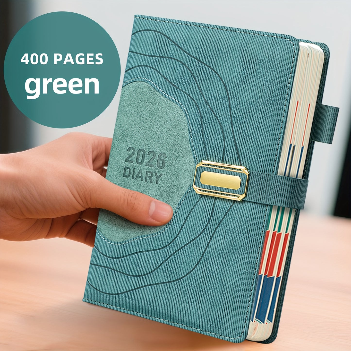 Dagplanner 2026 – Hardcover Kalender met Dagindeling