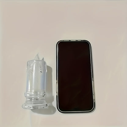 SunGlow LED Kaarsenset – 4 Vlamloze Acryl Fleskaarsen met Verstelbare Verlichting