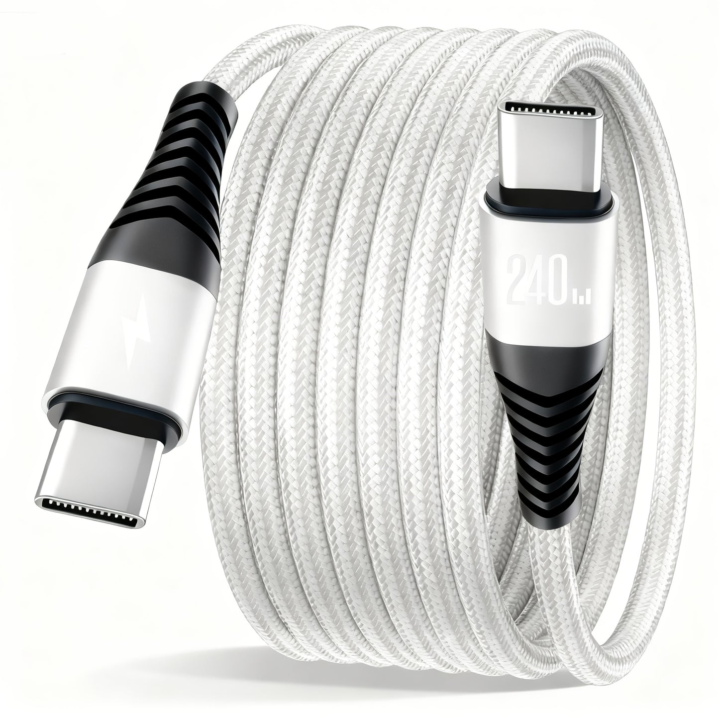 Gevlochten USB‑C Kabel met Snelladen (240W)