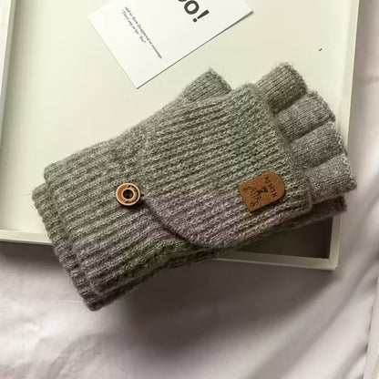 Gebreide Halfvinger Handschoenen Voor Warme Handen En Optimale Bewegingsvrijheid