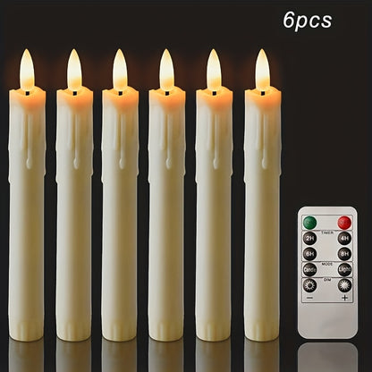 Flameless Kaarsenset – 6 Stuks met Timer & Realistisch Vlameffect
