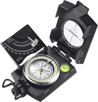 Militair Kompas Met Hellingsmeter Voor Nauwkeurige Navigatie Tijdens Outdoor Avonturen