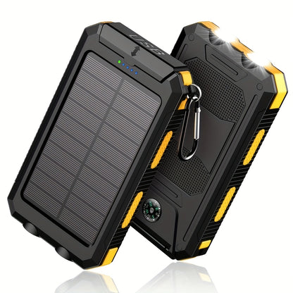 Solar Powerbank 8000mAh – Draagbare Noodstroom voor Outdoor en Reizen