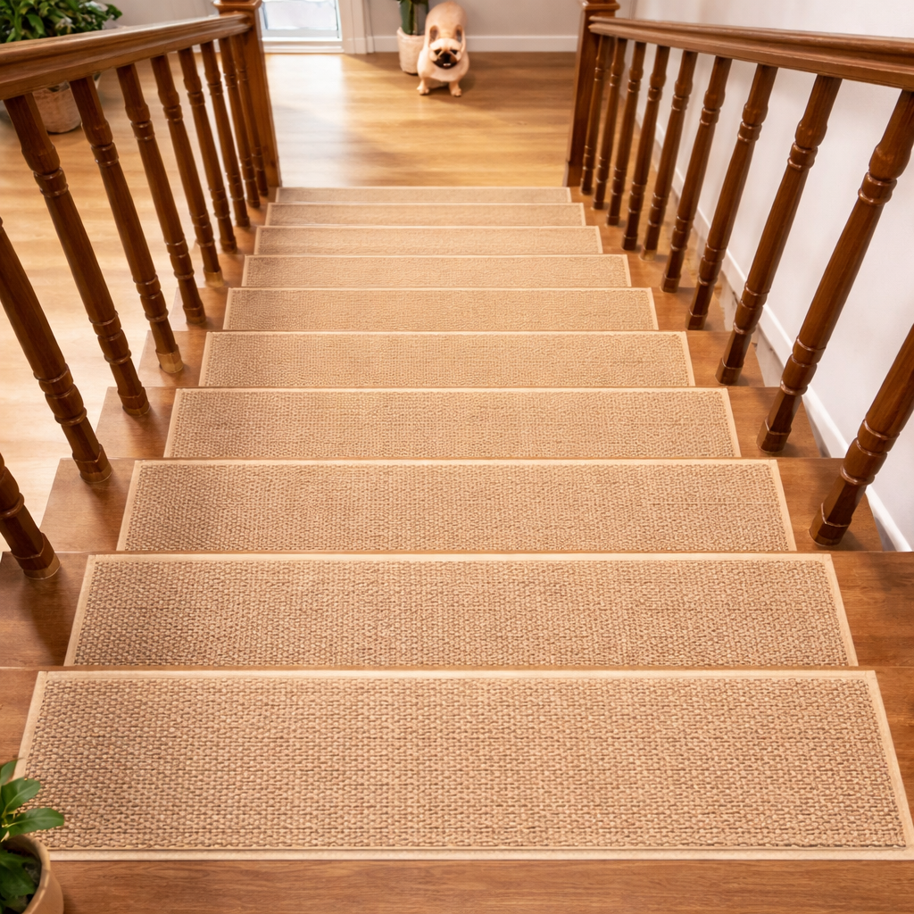 Antislip Trapmatten met Rubberen Onderkant – Set van 15