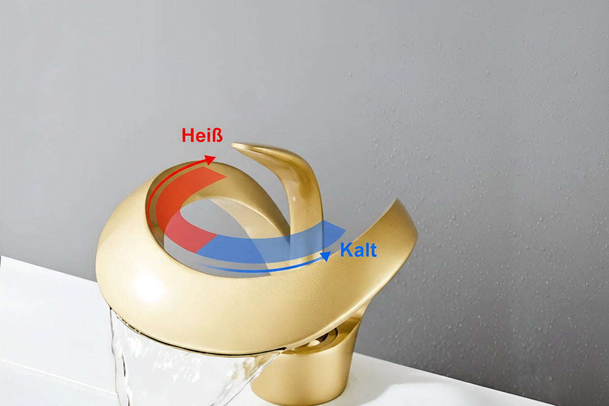 Moderne Wastafelkraan Met Keramisch Binnenwerk
