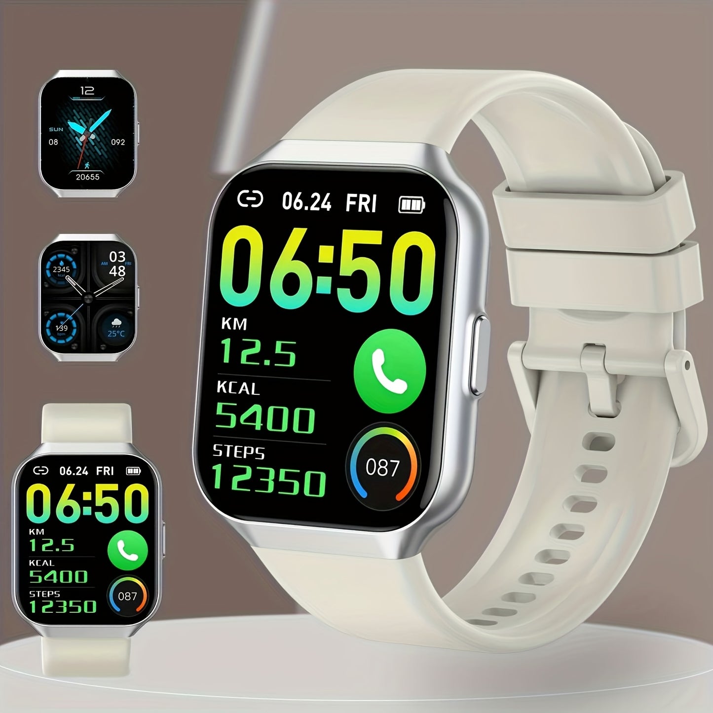 Smartwatch 1.96 inch waterdicht met sportmodi en slaapmonitoring