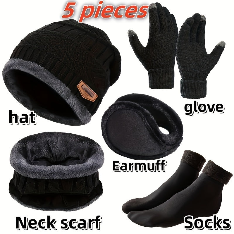 5‑delige Winter Warmte Set met Overlevingset voor Koude Dagen