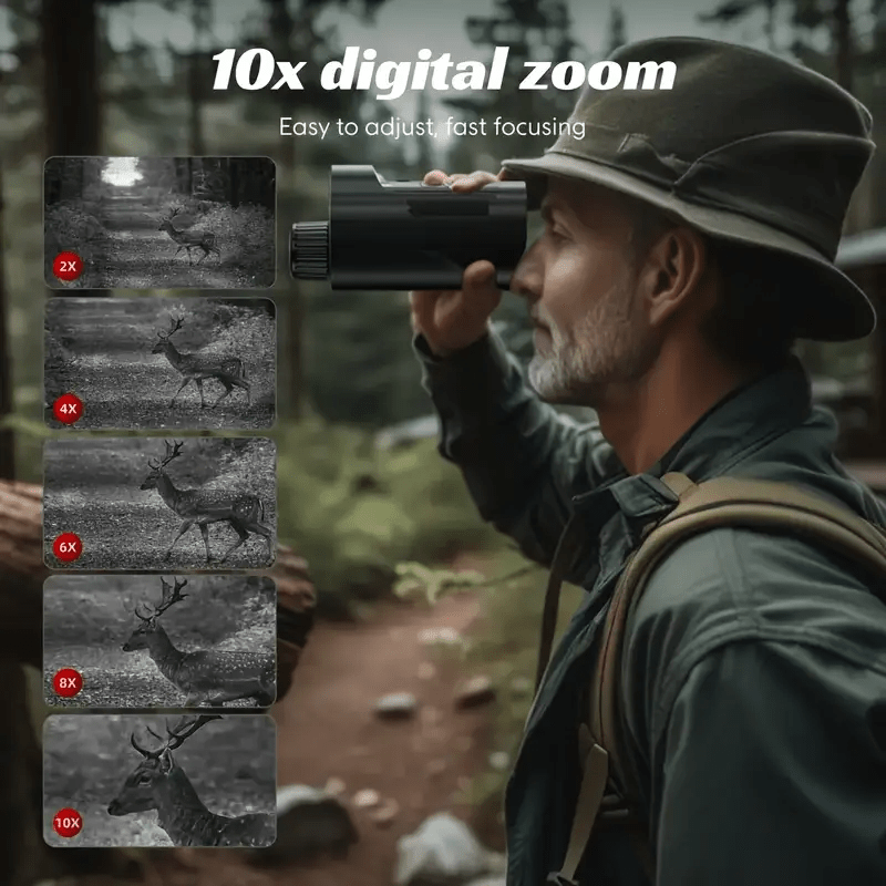 Nachtkijker met 10x Digitale Zoomcamera en Kompas