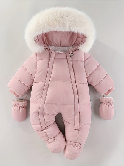 Baby Winteroverall Met Capuchon En Warme Voering