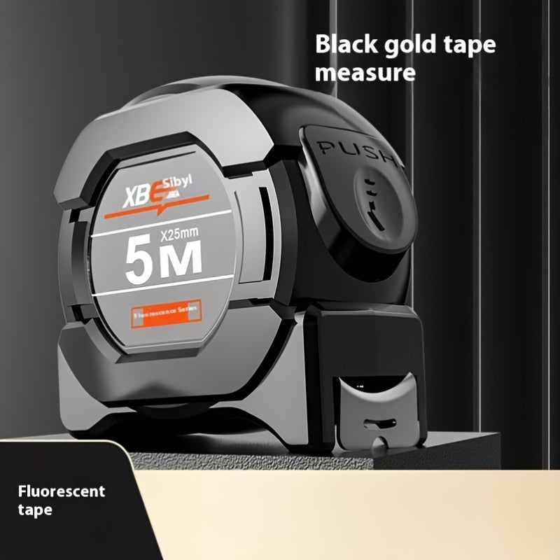 XBE FluoroLock Meetlint – Zelfvergrendelend Fluorescerend Staal voor Precisie & Duurzaamheid