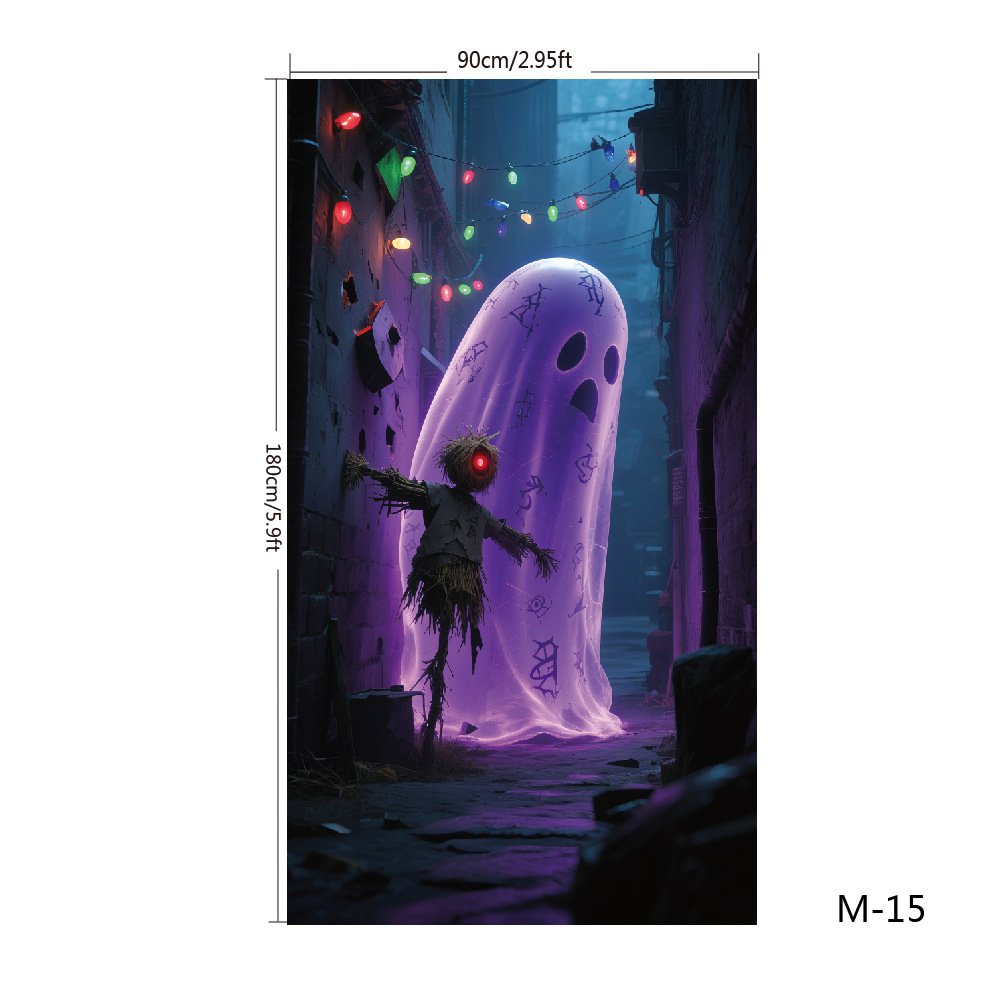 Deurdecoratie Voor Kerst En Halloween Met Eenvoudige Bevestiging