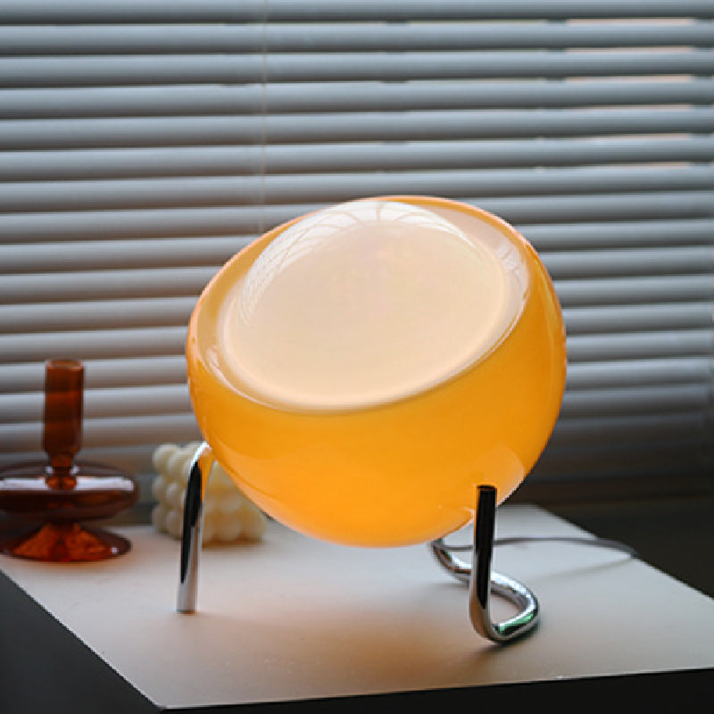 Glazen Tafellamp in Retro Bauhaus Stijl