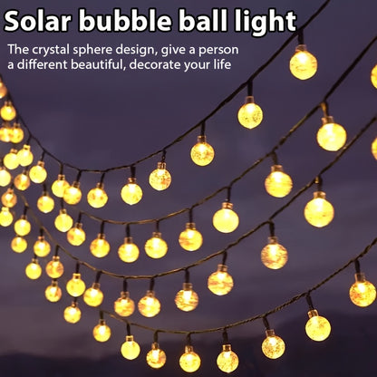 Zonne LED Bubbel- en Striplamp met 8 Lichtmodi voor Buiten