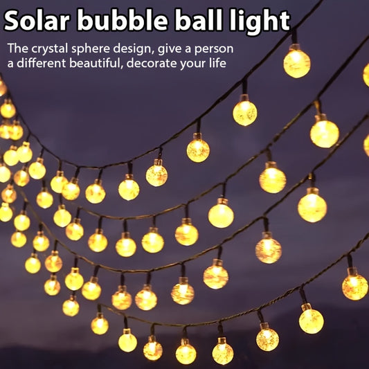 Zonne LED Bubbel- en Striplamp met 8 Lichtmodi voor Buiten