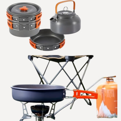 Jetbeam Camping Kookset – Compacte Outdoor Set voor 4–5 Personen