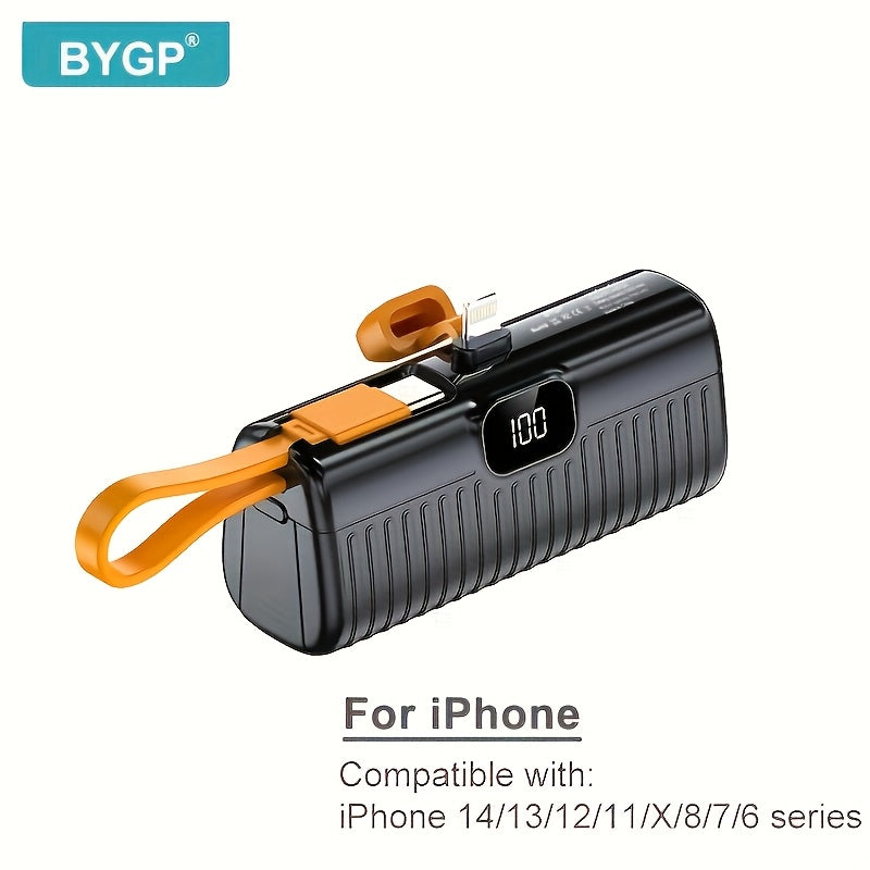 BYGP Mini Powerbank 5000mAh – Zakformaat Back-up voor iPhone & Android