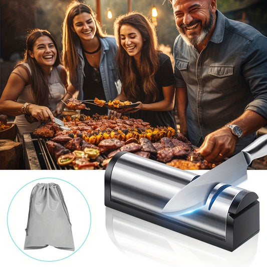 Altijd Vlijmscherp – 3-in-1 Elektrische Messenslijper & Schaar Slijper met USB