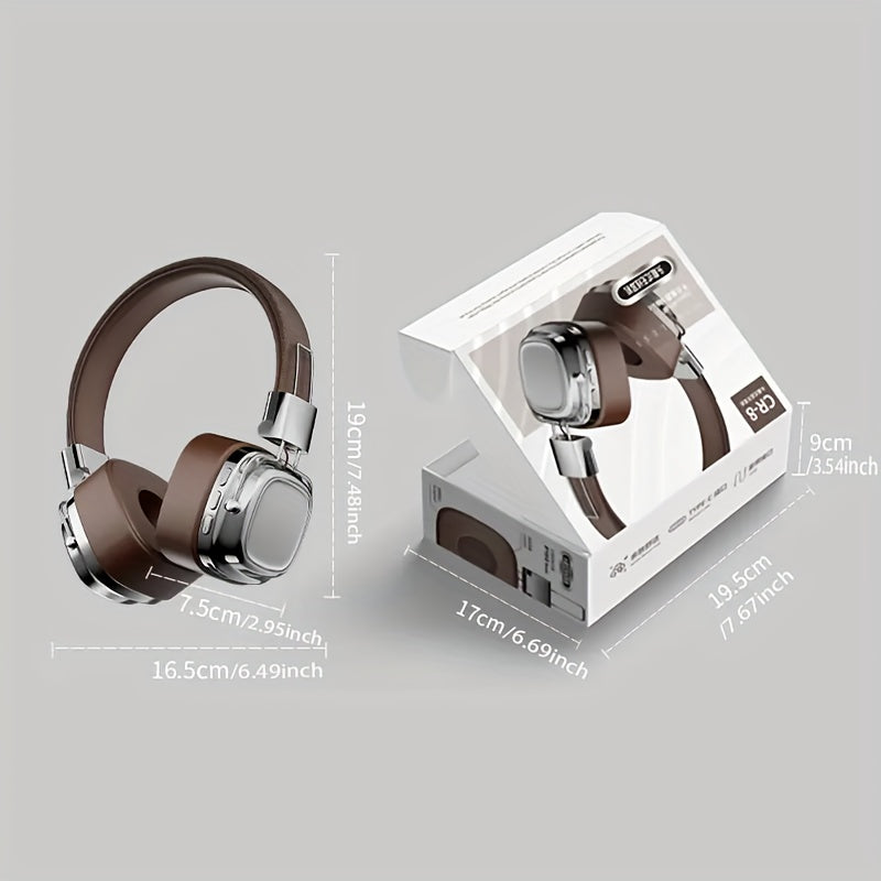 Draadloze Headset met Helder Geluid – Stijlvol Over‑Ear Ontwerp