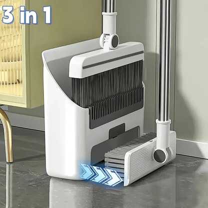 CleanEase 3-in-1 Schoonmaakset – Zachte Borstel, Stoffer & Borstel Combo voor Thuis & Kantoor