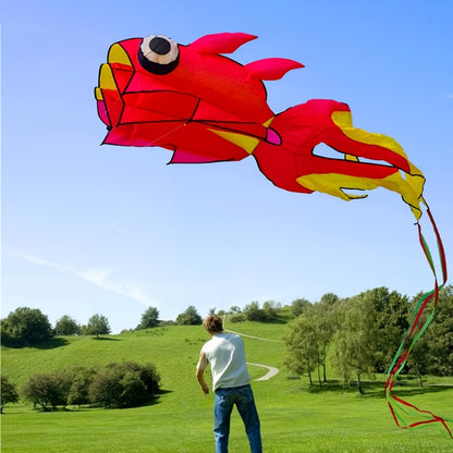 Grote Goudvis Vlieger – 13,11 Meter Frameless Paraplustijl voor Volwassenen