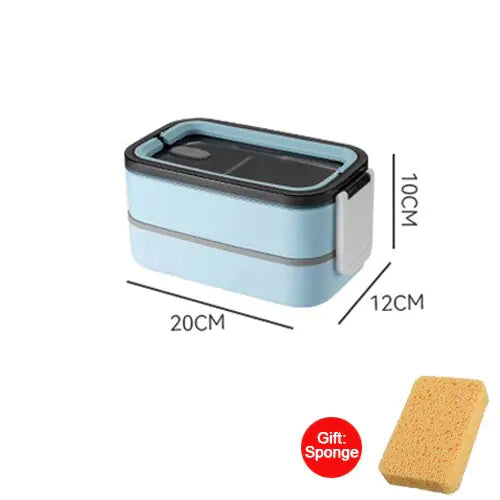 Lunchbox Met Twee Lagen En Veilige Sluiting