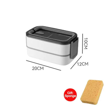 Lunchbox Met Twee Lagen En Veilige Sluiting