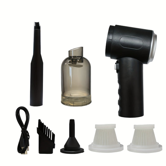 Handstofzuiger – USB-oplaadbaar met 3KPa Zuiging voor Auto, Huis & Huisdieren