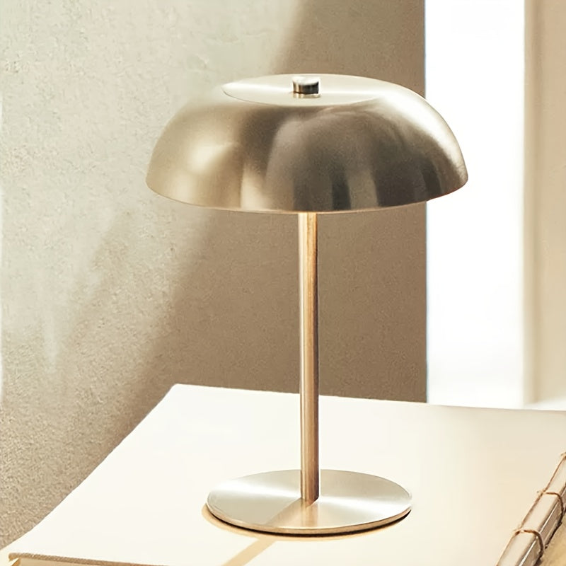 Oplaadbare Metalen Tafellamp met Draadloos Ontwerp