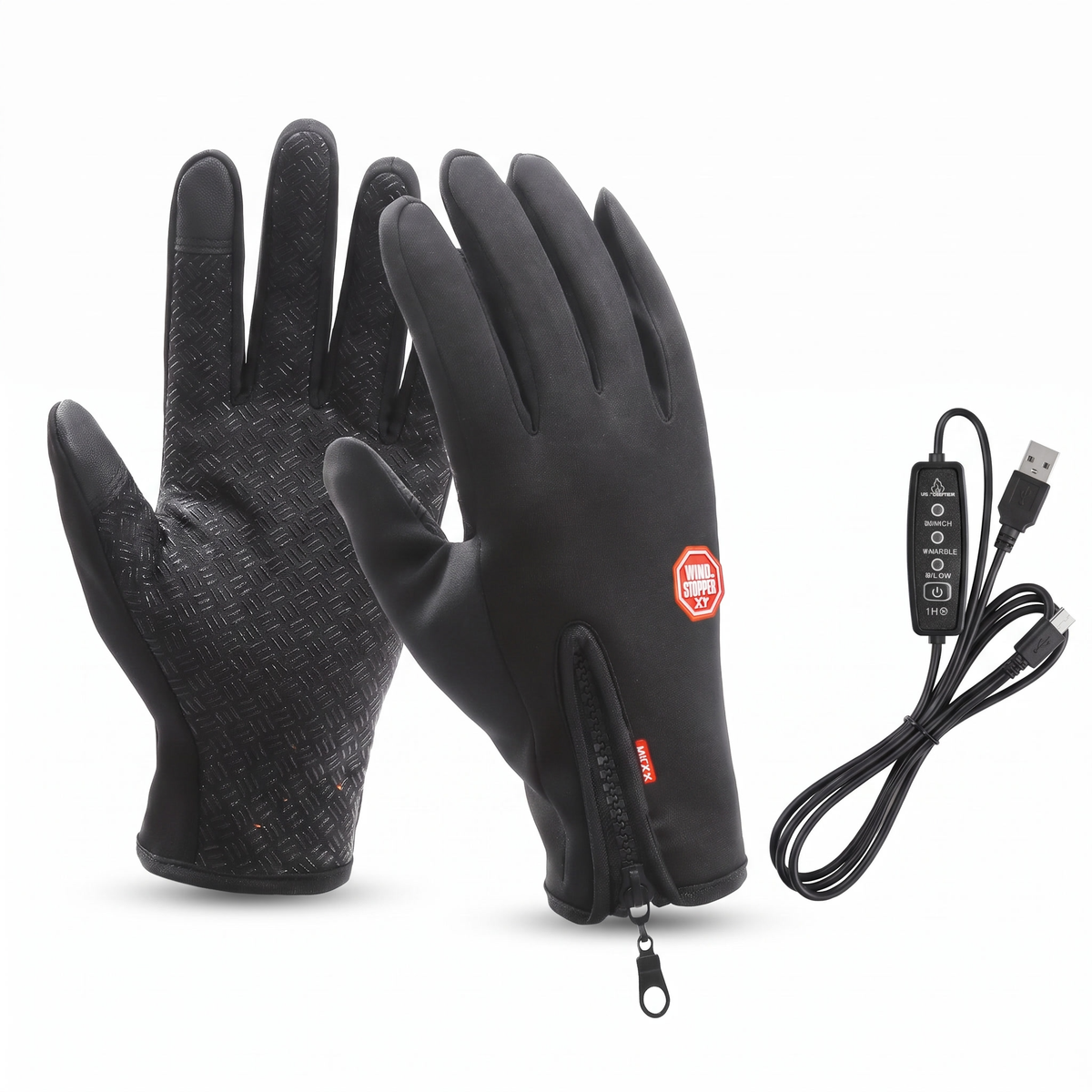 Verwarmde Handschoenen met USB en Touchfunctie – 3 Warmtestanden