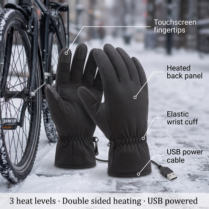 Verwarmde Handschoenen met USB en Touchfunctie – 3 Warmtestanden