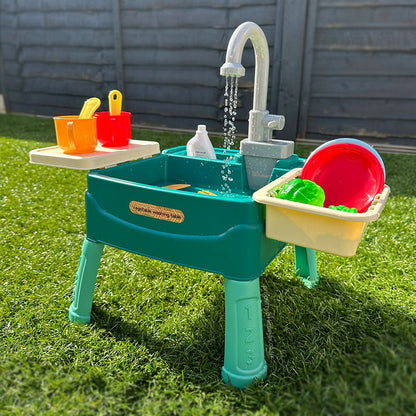 Speelkeuken Met Waterfunctie En Interactief Ontwerp Voor Kinderspel