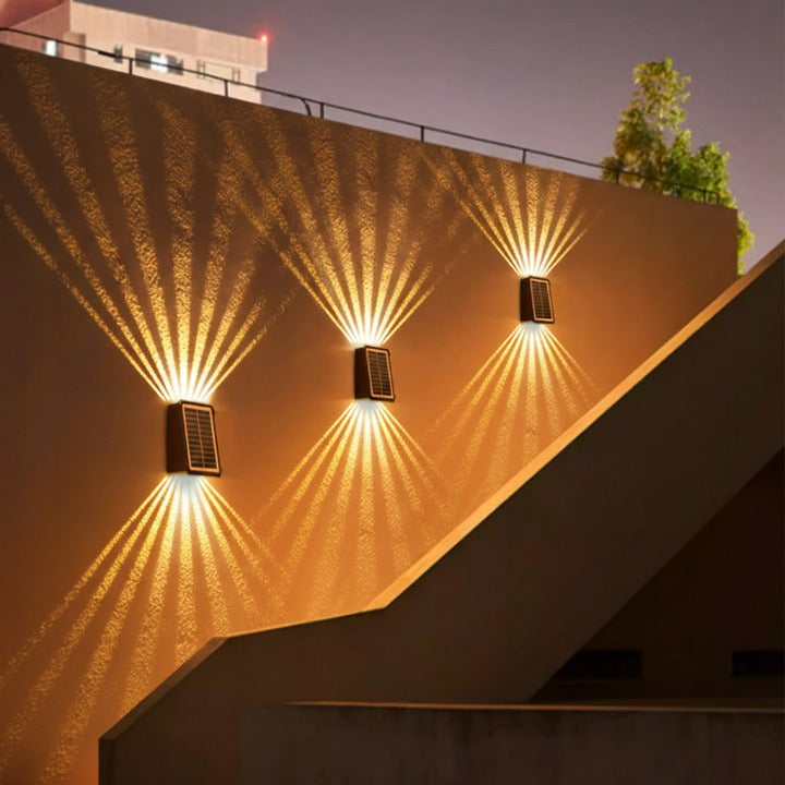 Solarbuitenlamp Voor Modern Lichtontwerp En Automatische Sfeerverlichting Aan De Gevel
