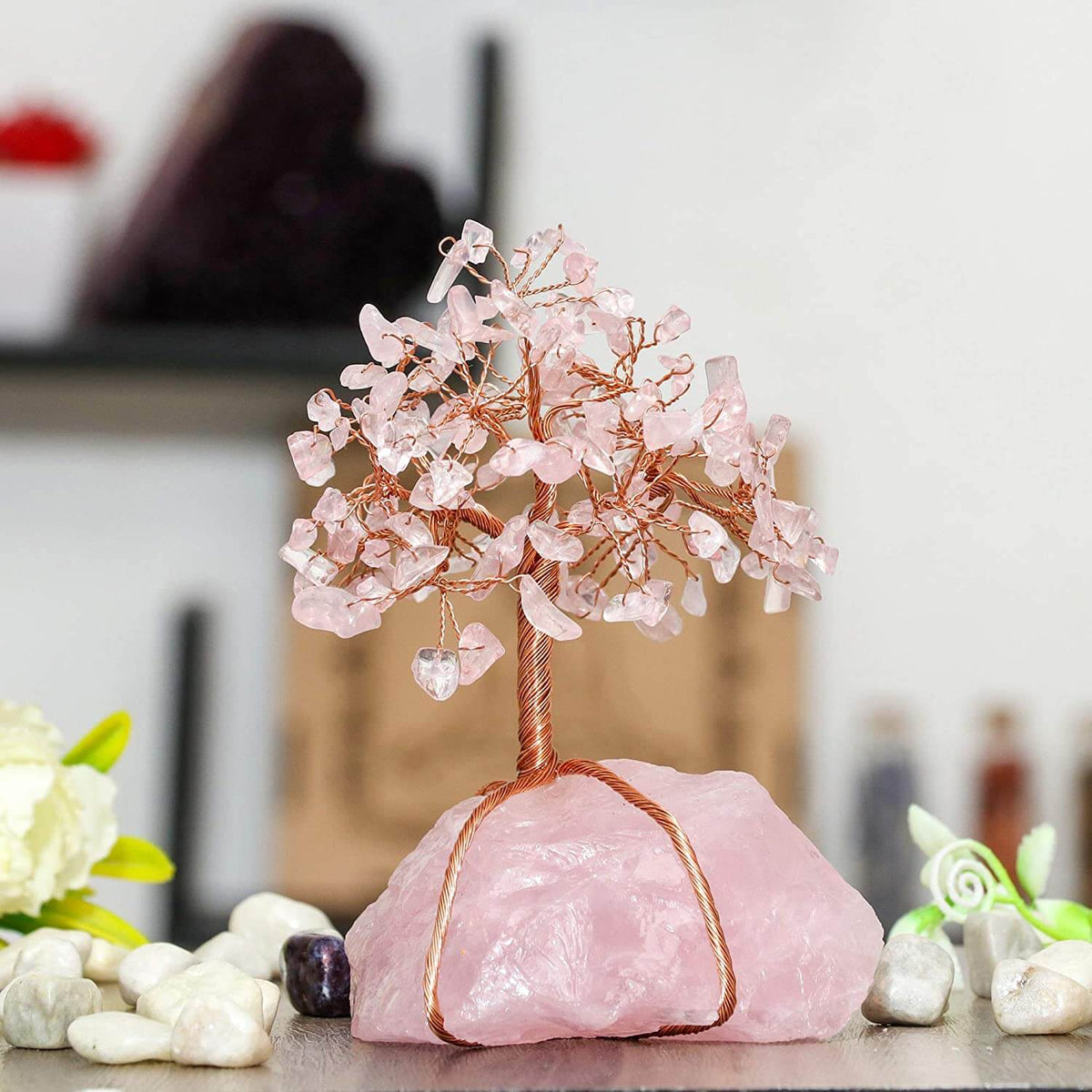 Levensboom Kristal Ornament Met Symbolische Energie En Dagelijkse Sfeervolle Decoratie