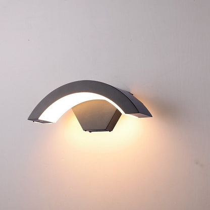 Moderne Buitenwandlamp met Gebogen LED Arm