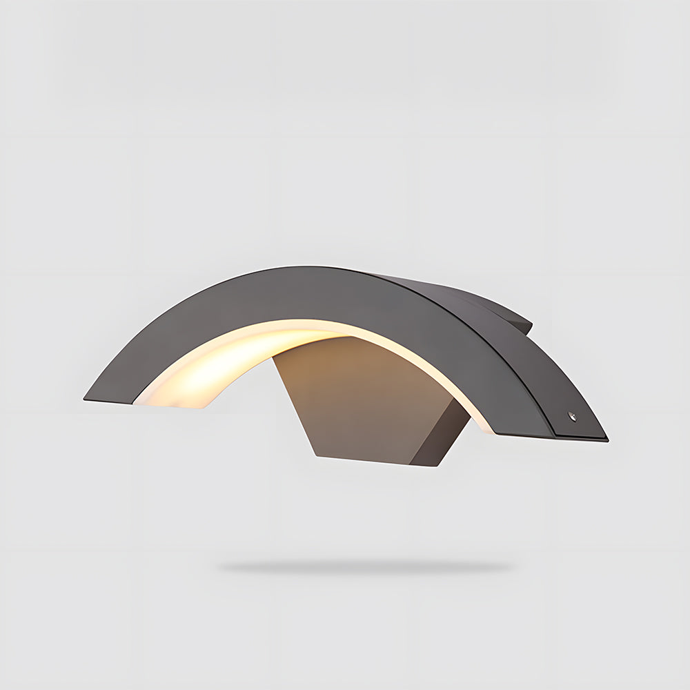 Moderne Buitenwandlamp met Gebogen LED Arm