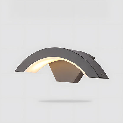 Moderne Buitenwandlamp met Gebogen LED Arm