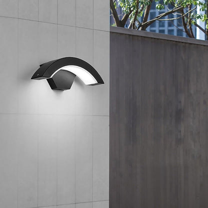 Moderne Buitenwandlamp met Gebogen LED Arm