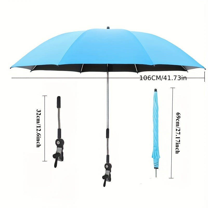 Draagbare Zonnescherm Paraplu – Verstelbaar en Rotatiebaar voor Buitencomfort